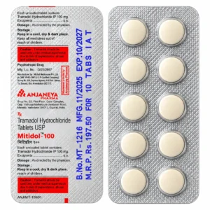 mitidol 100mg tramadol white background